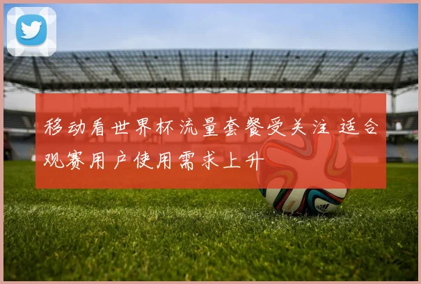 移动看世界杯流量套餐受关注 适合观赛用户使用需求上升